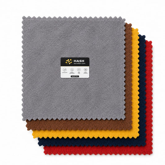 Premium Microfiber Cleaning Cloth 30×30 CM – Pack of 5 | Multi-Purpose & Reusable